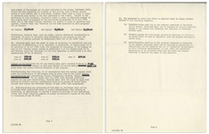 Three Stooges Agreement Signed by Moe Howard, Larry Fine & Joe DeRita for an Appearance on ''The Danny Thomas Special''